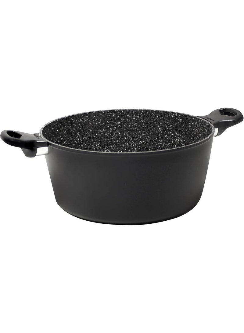 بيدريني طقم أواني الطبخ من بيدريني، مصنوع من الجرانيت باللون الأسود، مقاوم للالتصاق وخالٍ من النيكل و PFOA، يتكون من 9 قطع - Image 2